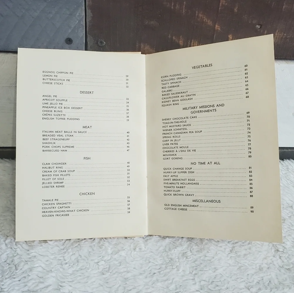 𝅺VINTAGE VTG Operation Vittles 1949 Hardcover Recipe Cookbook